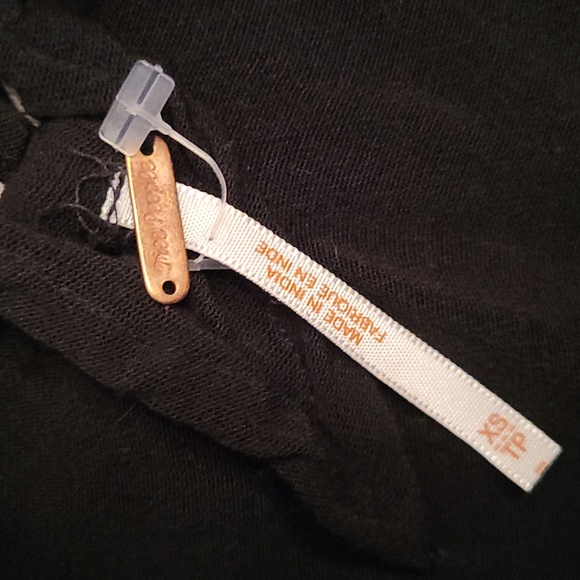 Free people black embroidered top - Picture 3 of 4